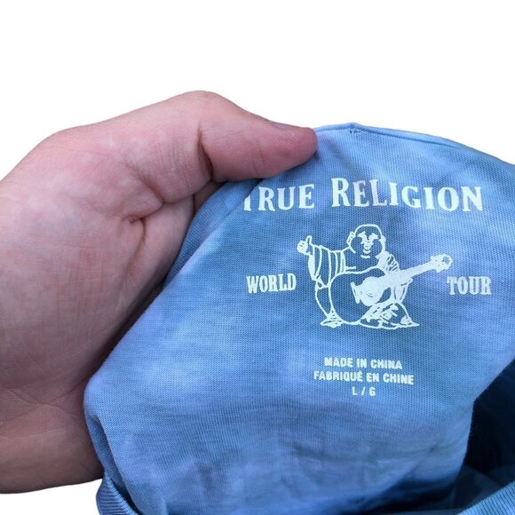 Rare Tie Dyed True Religion Big Buddha Shirt Large - Picture 5 of 5